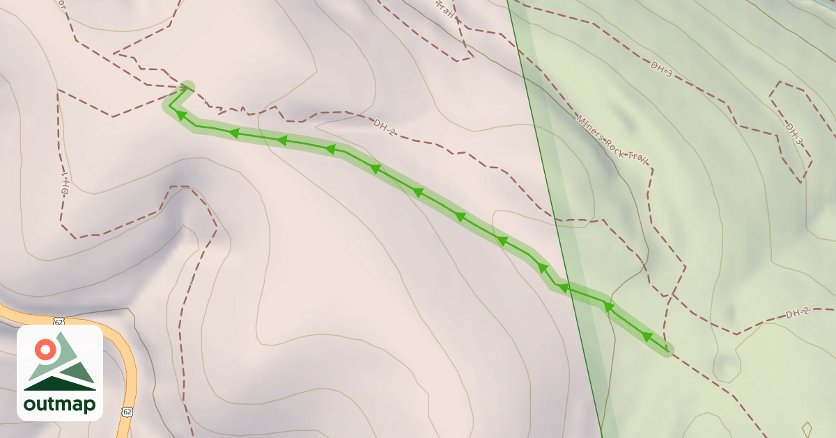 Map of South Hub Climb