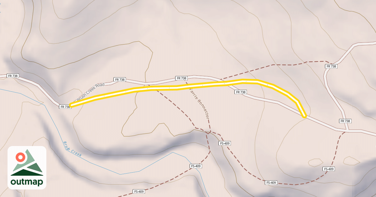 Map of Brush Creek Ski