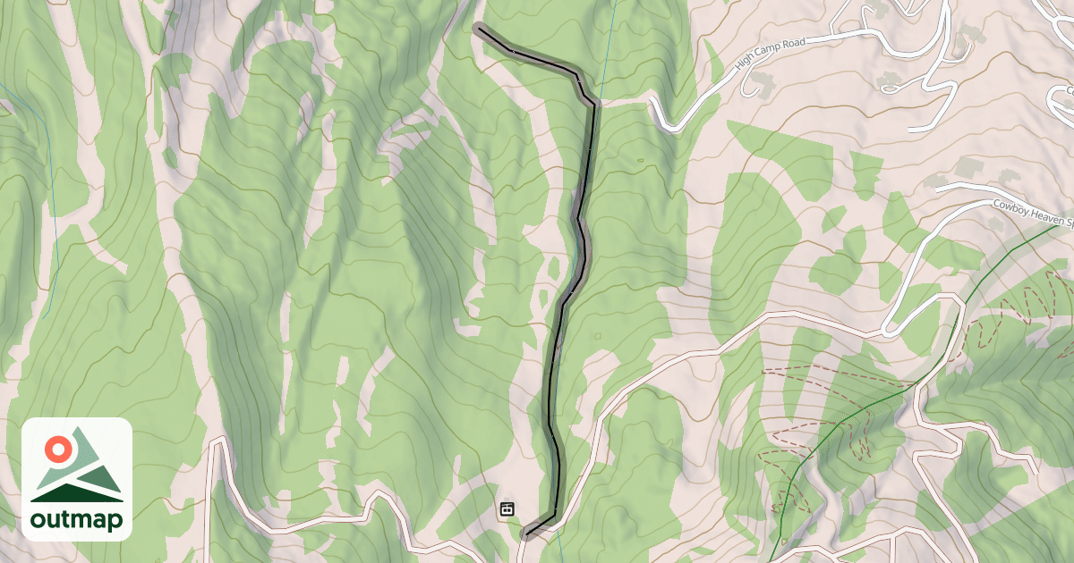 Map of Lone Creek Gully
