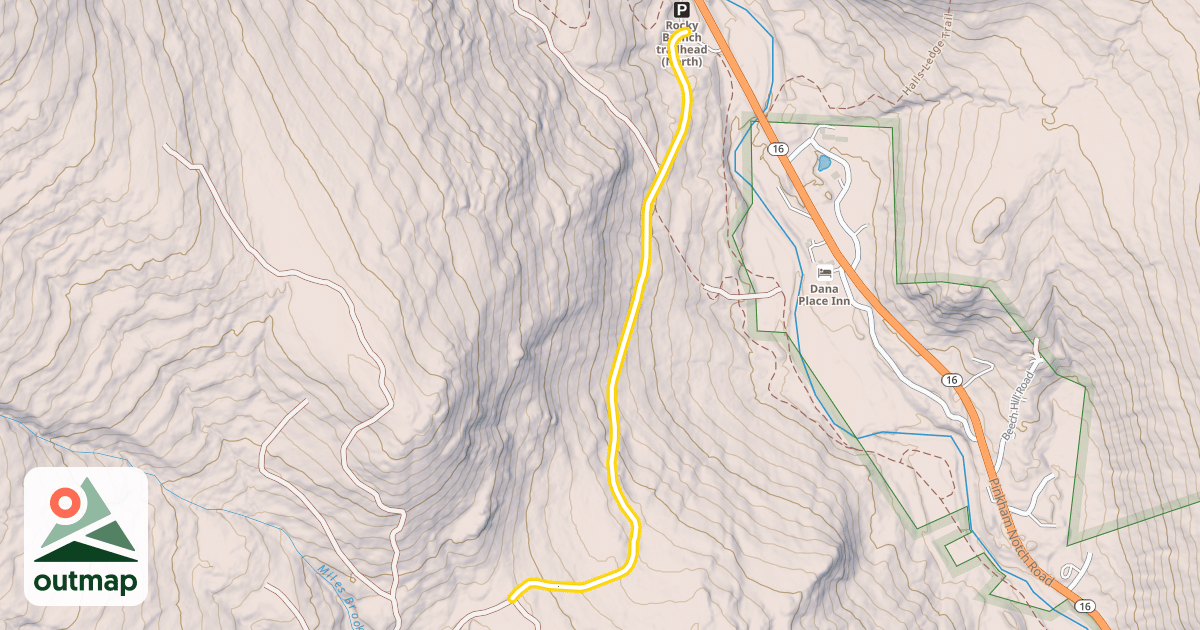 Map of Popple Mt Trail FR 623