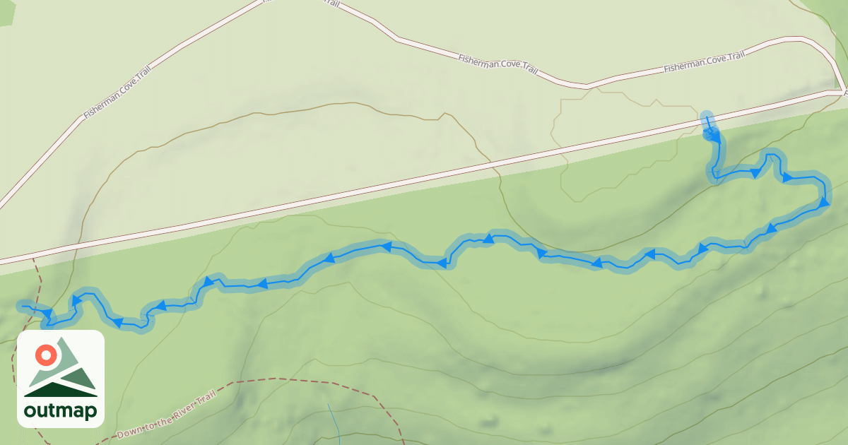 Map of Old Snake Rocks Trail (MTB)
