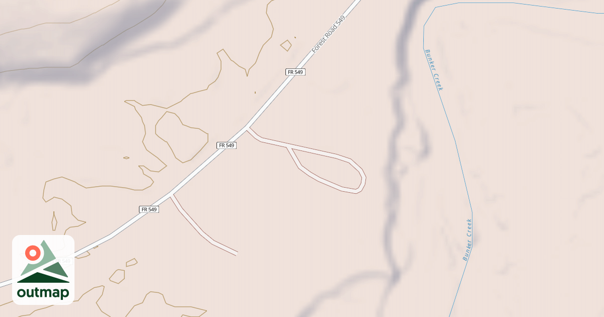 Map of BUNKER CREEK B
