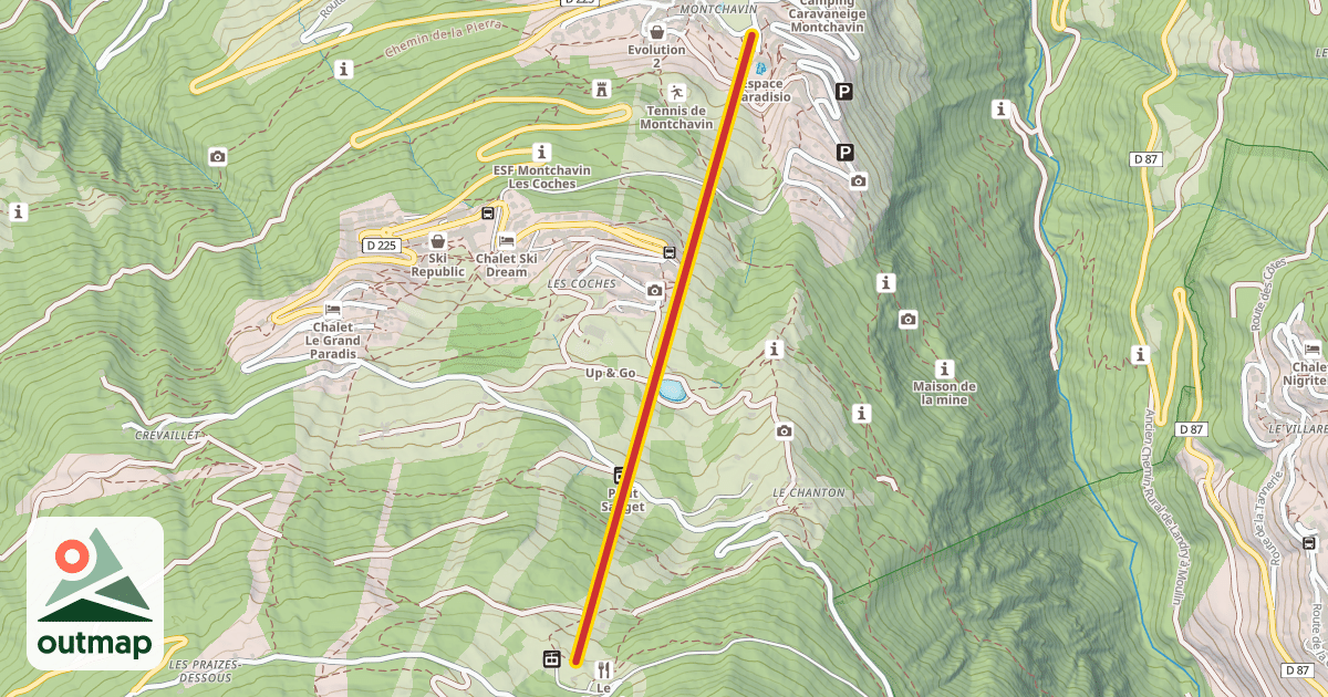 Map of Montchavin