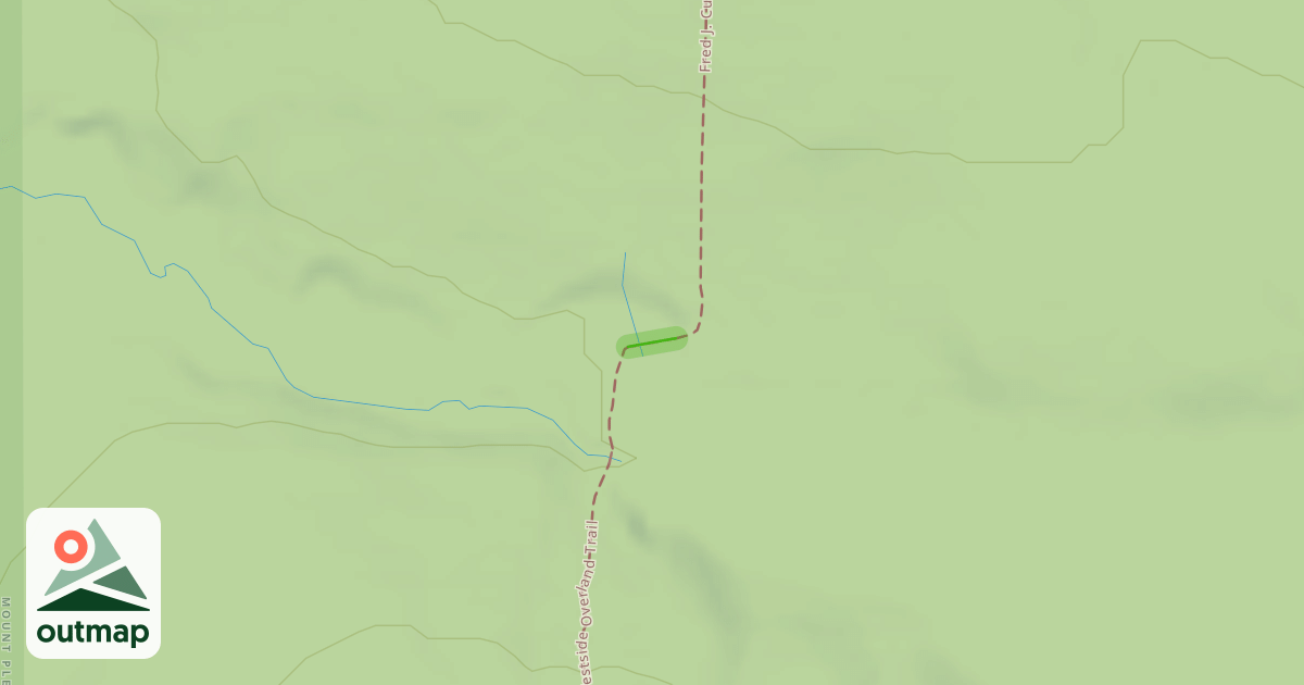 Map of Fred J. Cusimano Westside Overland Trail