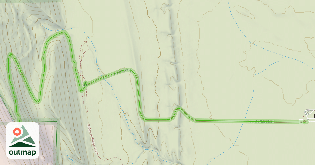Map of Coyote Ridge Trail