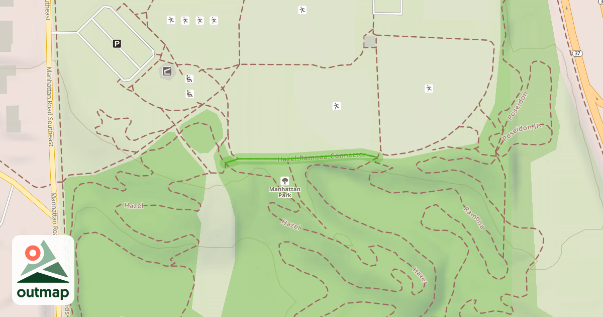Map of Hazel-Ramona Connector