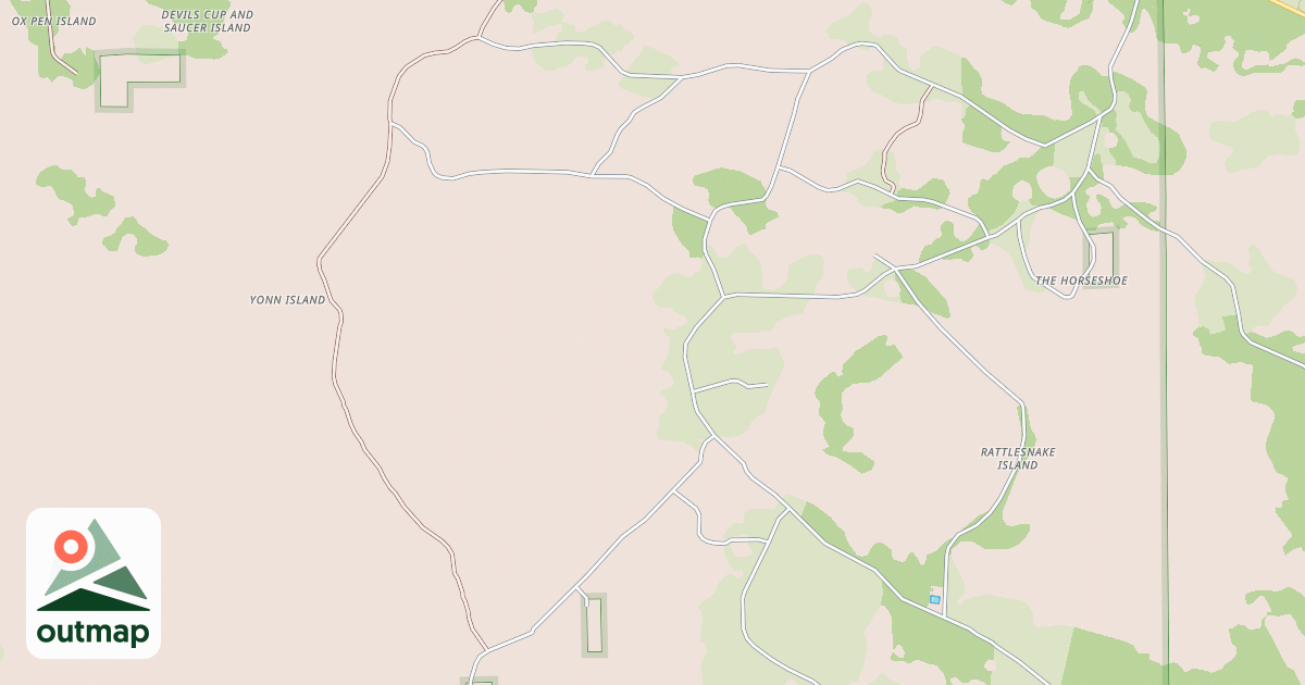 Map of YONN ISLAND ROAD