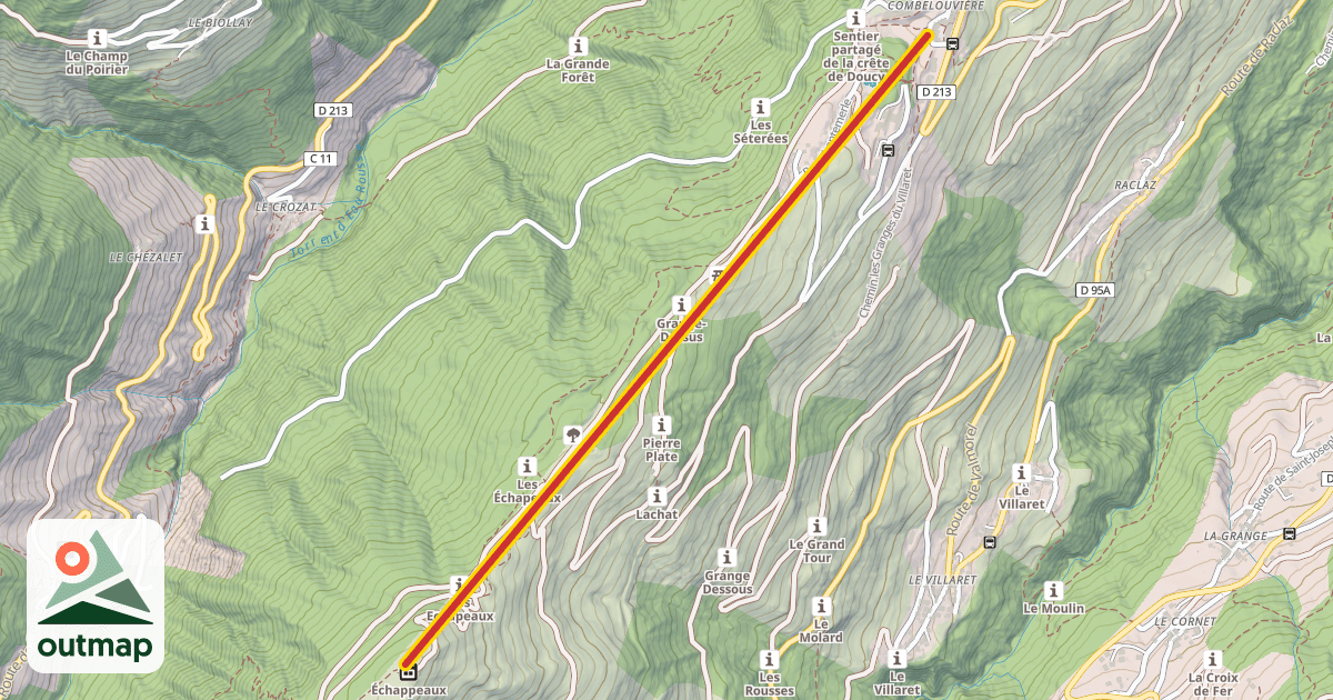 Map of Combelouvière