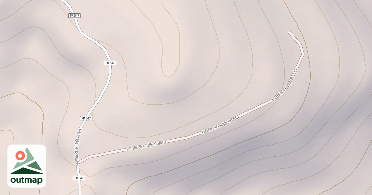 Map of HEMLOCK RIDGE T