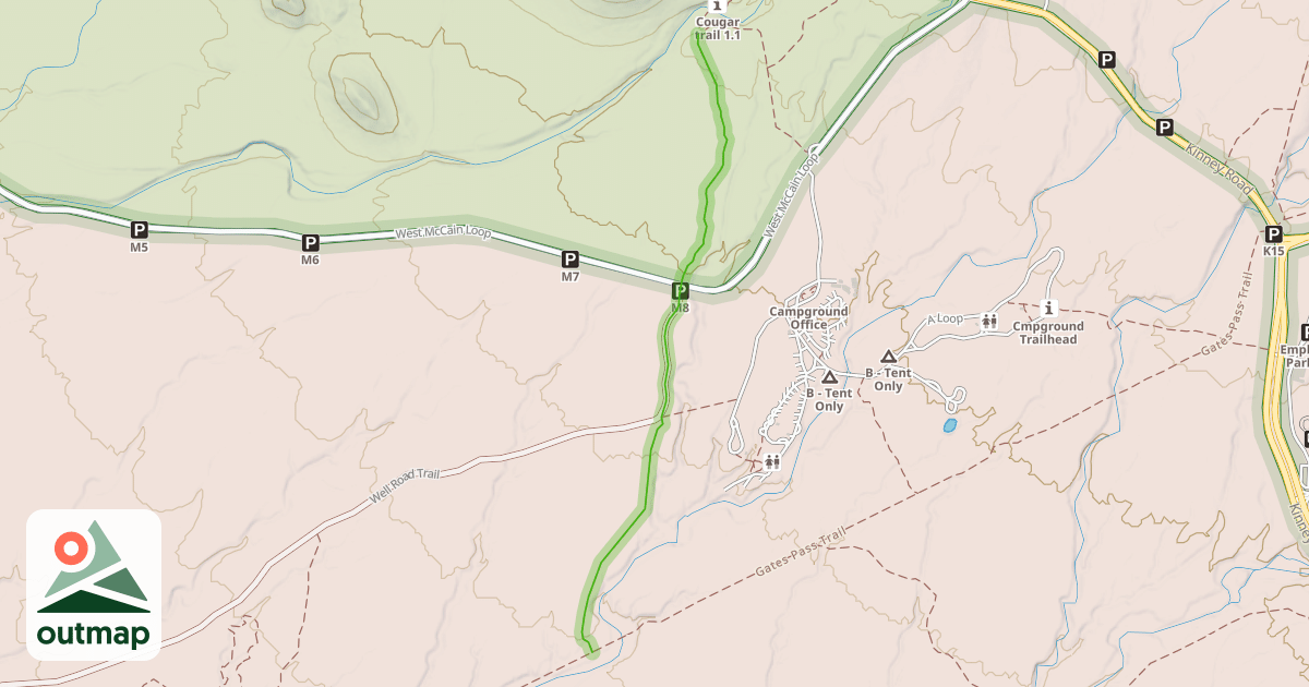 Map of Coatimundi Trail