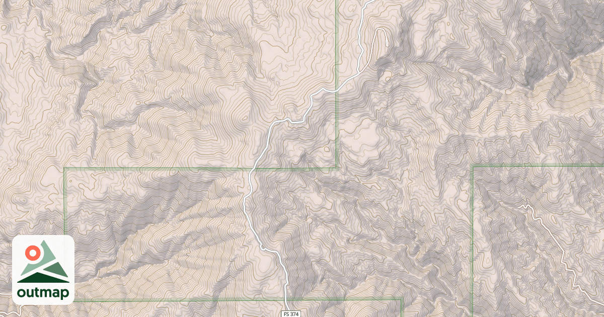 Map of HARRIS CREEK SUMMIT