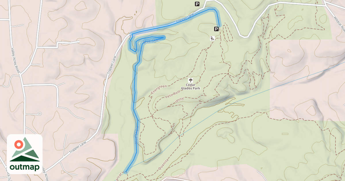 Map of Blue Shale