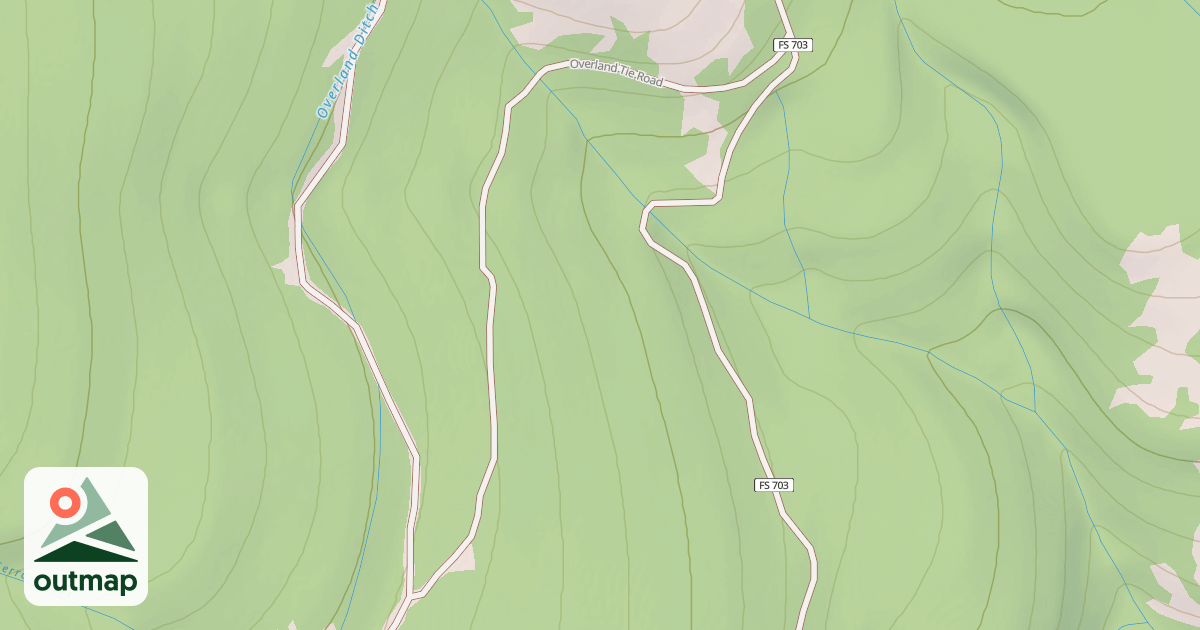 Map of OVERLAND TIE