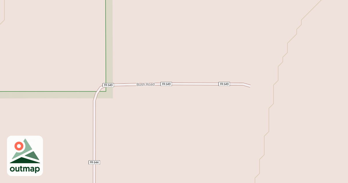 Map of BUSH ROAD