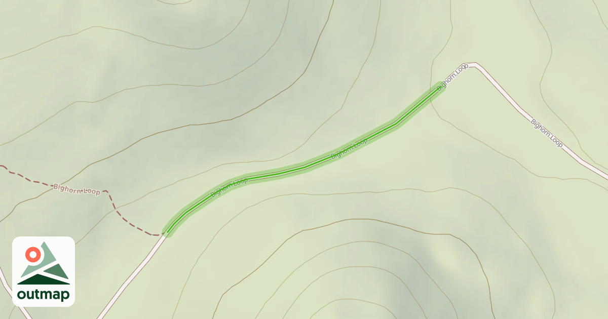 Map of Bighorn Loop