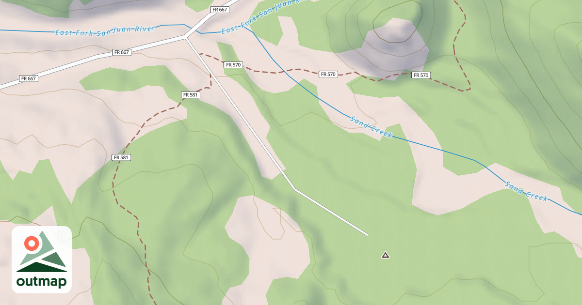 Map of SAND CRK