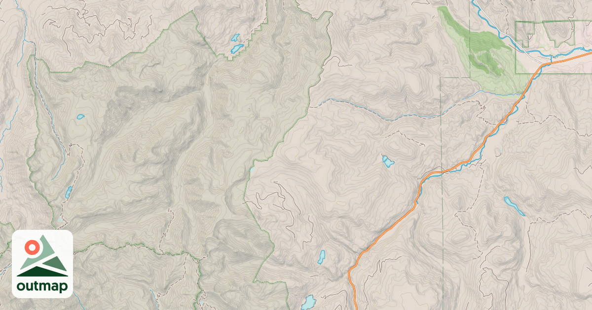 Map of LAKE FORK