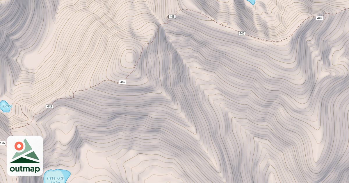 Map of ELIZABETH MOUNTAIN