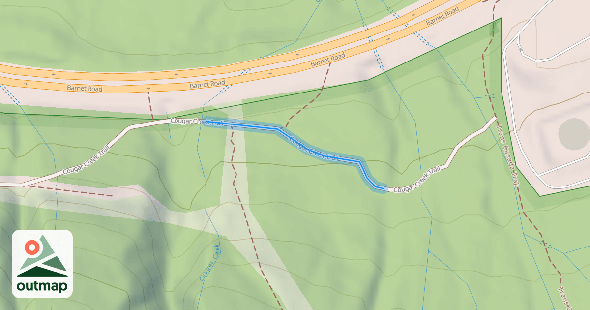 Map of Cougar Creek Trail