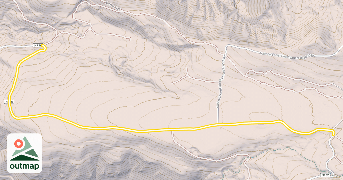 Map of Greenwater Road