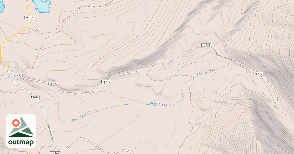 Map of BEAR CREEK