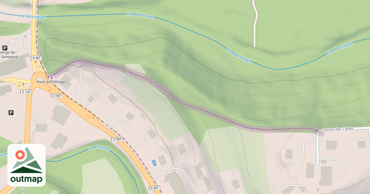 Map of Chemin des Tattes
