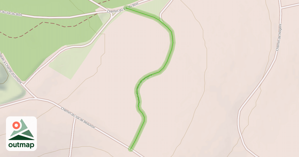 Map of Chemin du Haut de Nogent