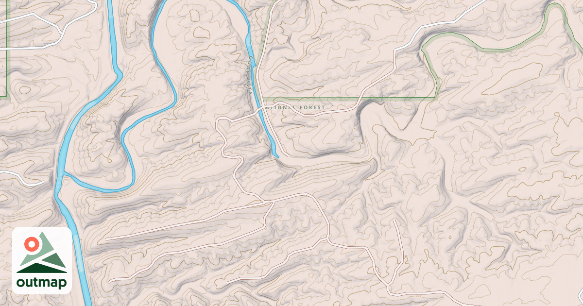 Map of USFS National Forest System Roads {99BFA35C-F488-4CF0-A8FE-716B606E3BE8}
