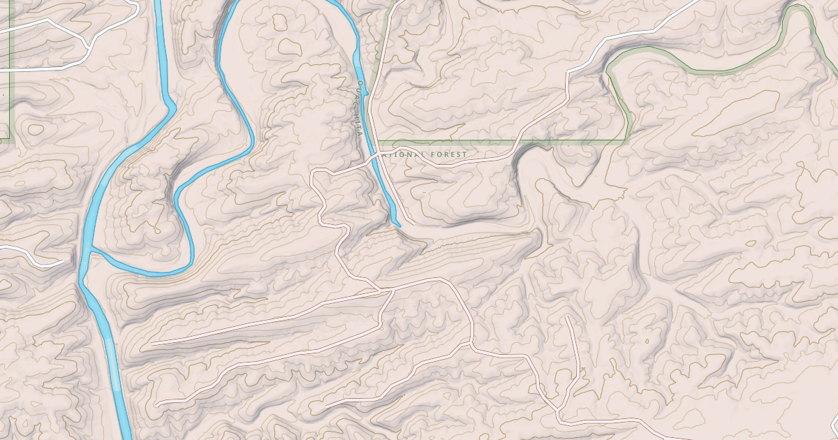Map preview of USFS National Forest System Roads {99BFA35C-F488-4CF0-A8FE-716B606E3BE8}