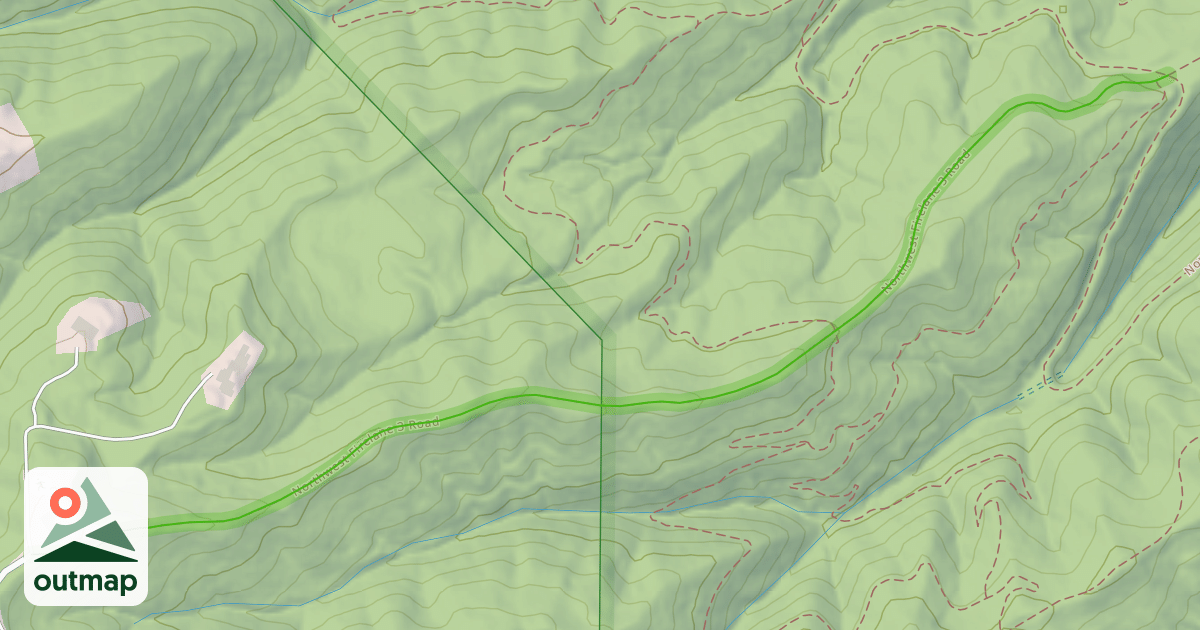Map of Northwest Firelane 3 Road