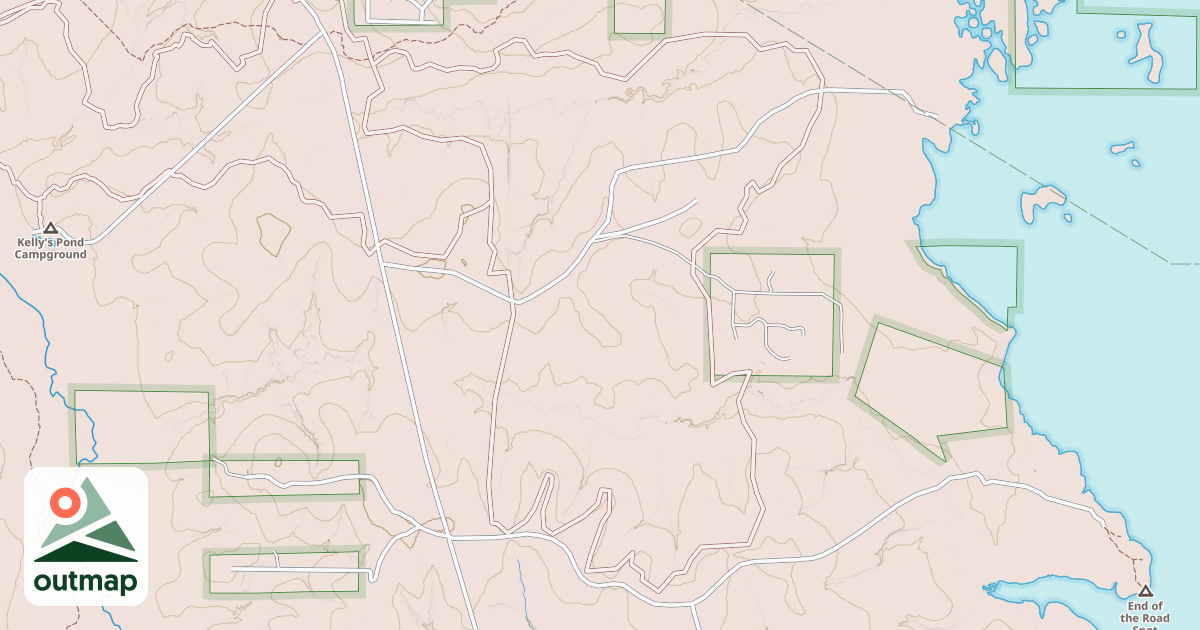 Map of USFS Motor Vehicle Use Map Trails 1880
