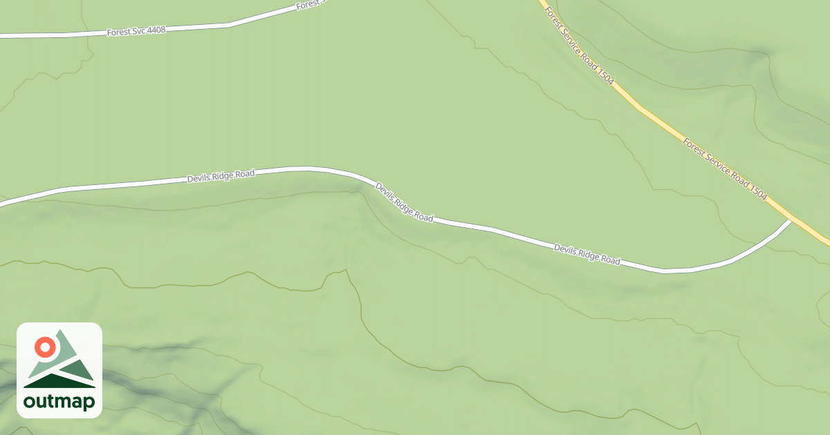 Map of DEVILS RIDGE