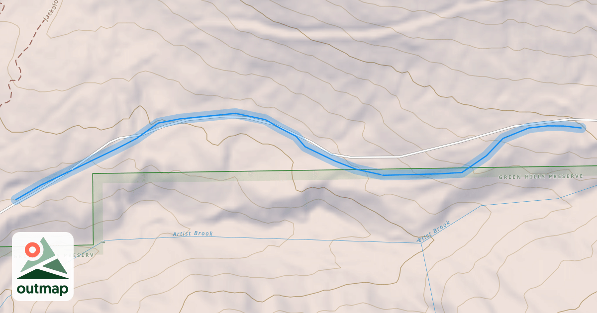Map of Upper Tommy's Trail