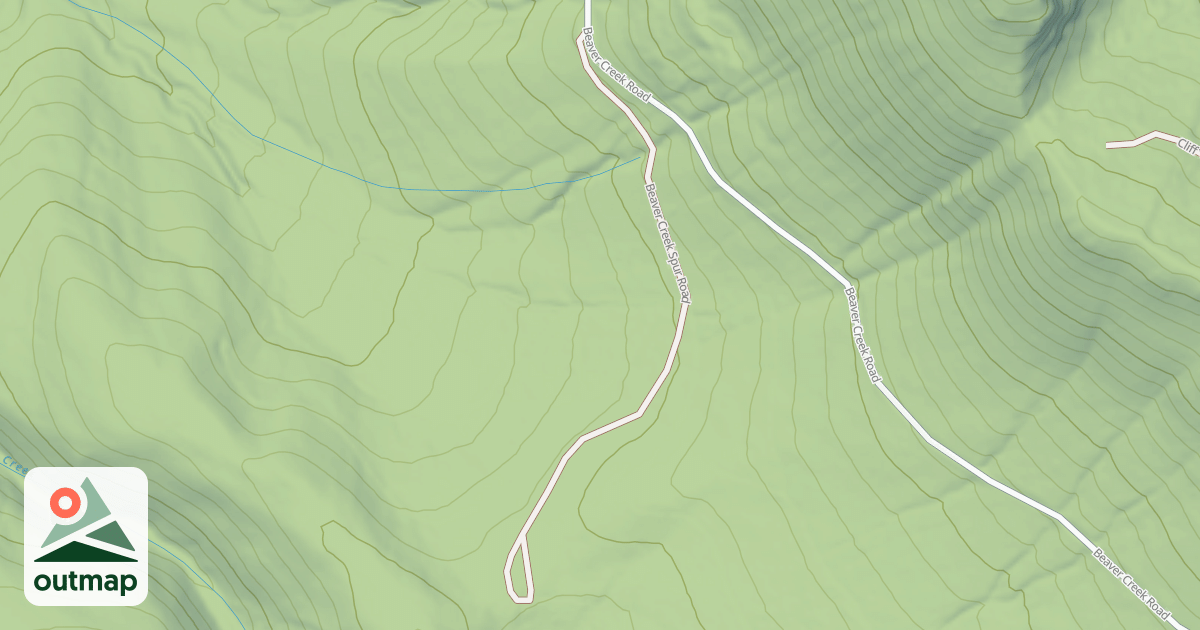 Map of BEAVER CREEK SPUR