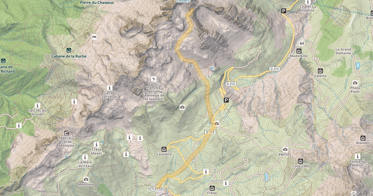 Map preview of Col d’Entre Deux Roches — Les Perelles