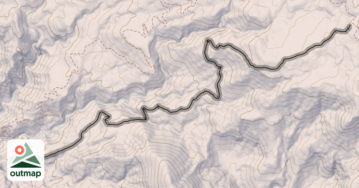 Map of Ghost Flats Trail