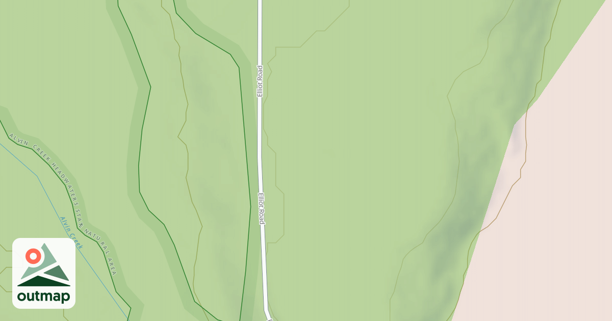 Map of FR 2175B - ALVIN CREEK SPUR A