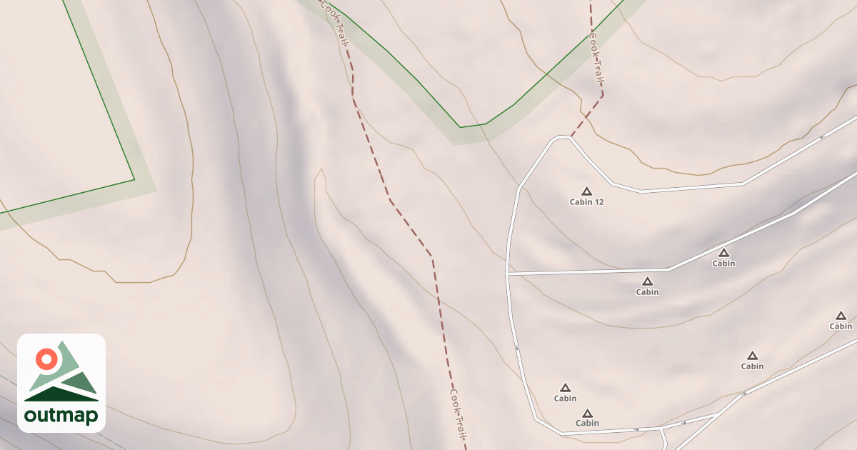 Map of Cook Forest State Park Trails