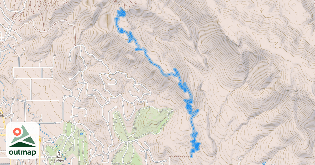 Map of Red Ledges Trail