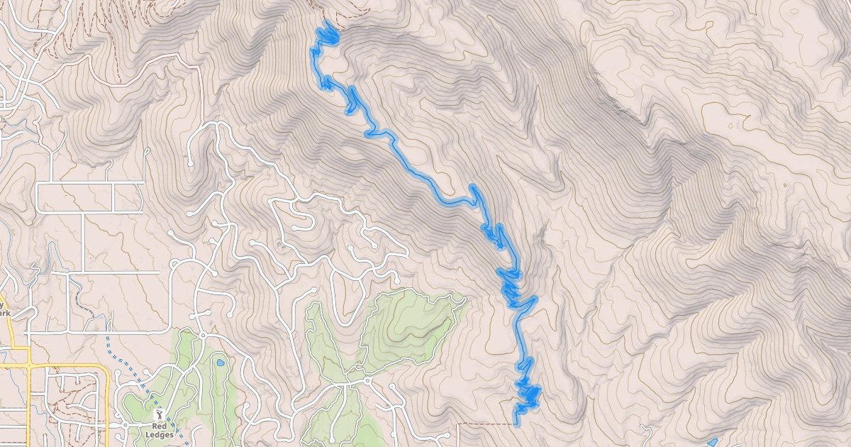 Map preview of Red Ledges Trail