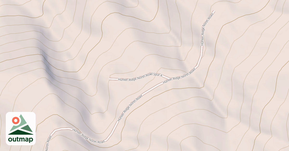 Map of HUNTER RIDGE NORTH SPUR A