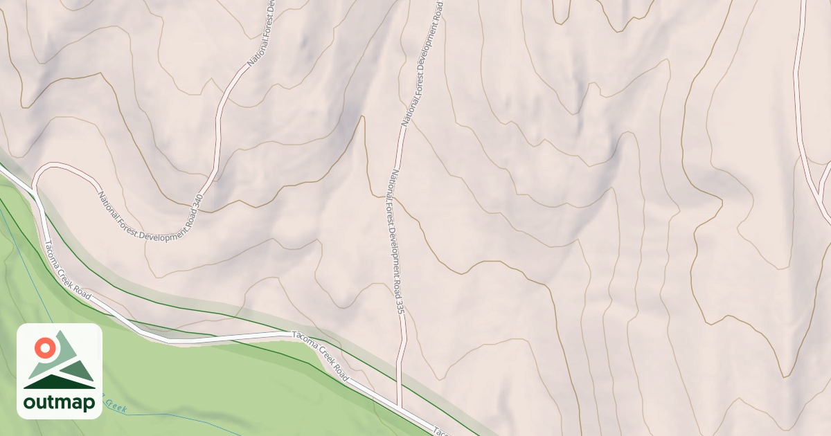 Map of USFS Motor Vehicle Use Map Roads {1B8C627E-5879-4D34-88BC-4FF1DF9409E4}