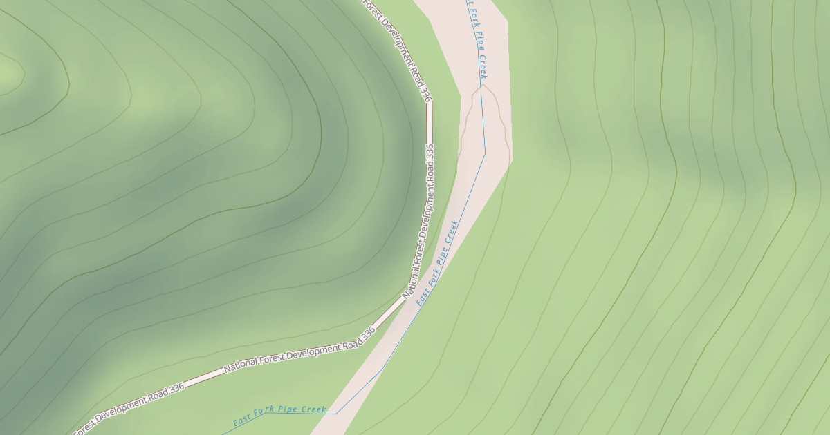 Map preview of East Pipe/big Creek  Snowmobl