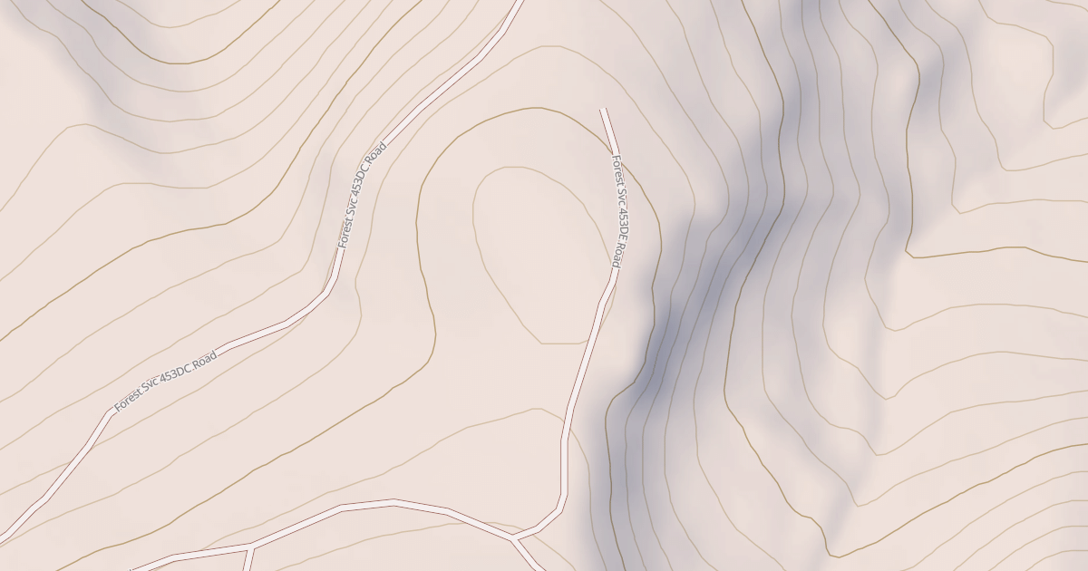 Map preview of USFS National Forest System Roads {99312036-F33A-4A3E-9448-39B4901389E9}