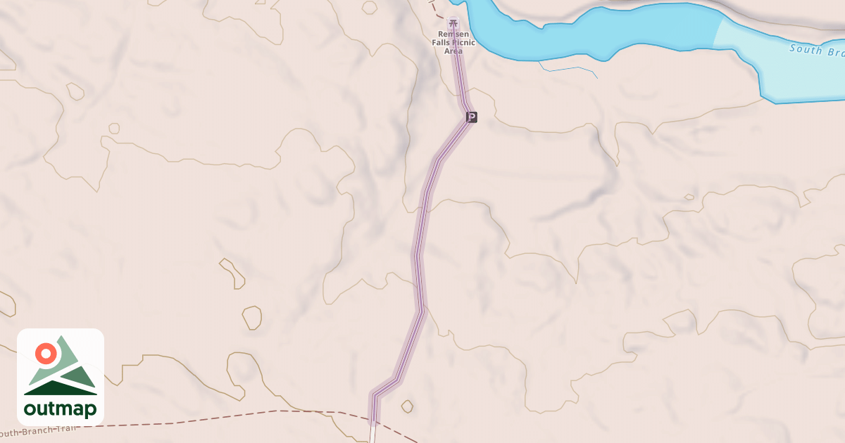 Map of Remsen Falls Trail
