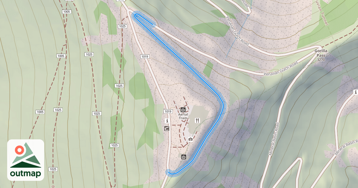 Map of Peruvian Gulch Road