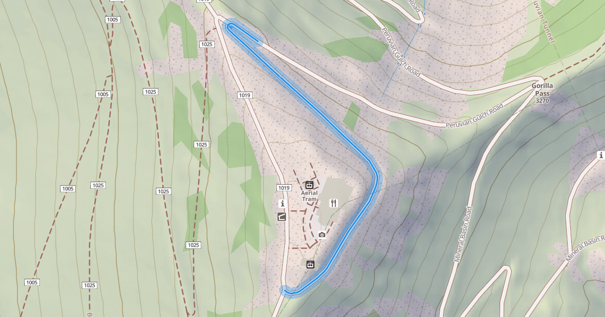 Map preview of Peruvian Gulch Road