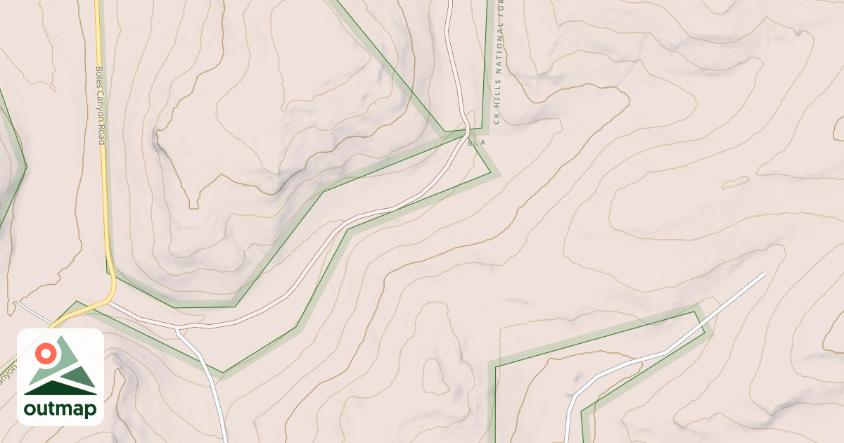 Map of BOLES CANYON BR 5W
