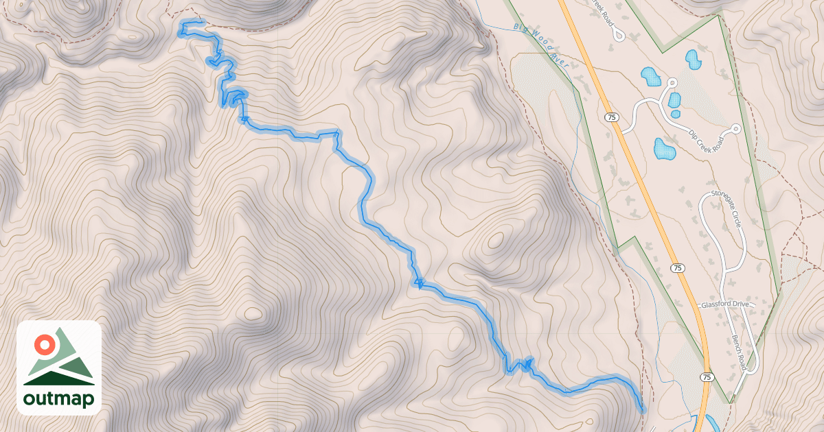 Map of Fox Creek Trail