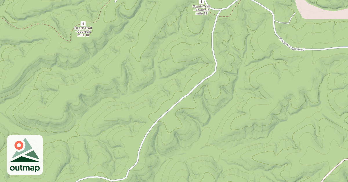 Map of NORTH KOFFER RIDGE (BAXTER)